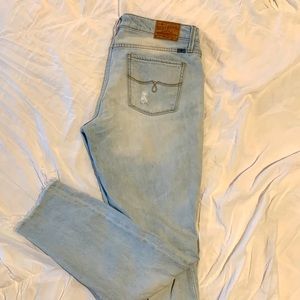 Lucky Brand Lolita light colored blue cropped length denim skinny jeans